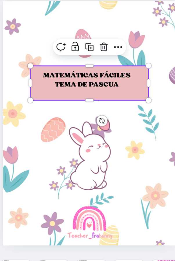 MATEMÁTICAS FÁCILES TEMA DE PASCUA