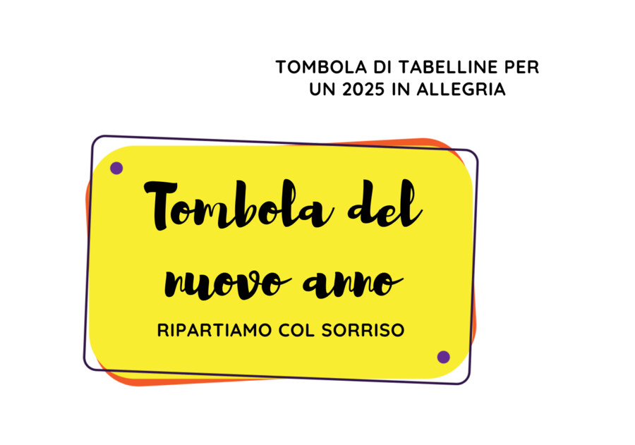 Tombola con le tabelline 2025