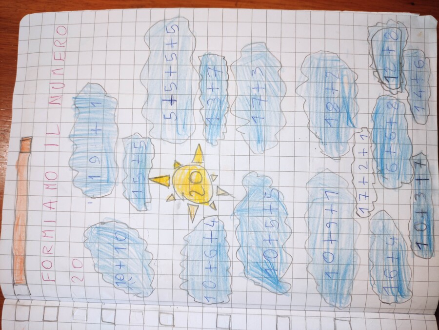 Quaderno di Matematica Classe 2^ con kit di 48 schede in b/n - 1° Parte:  Teoria, esercizi svolti e schede neutre