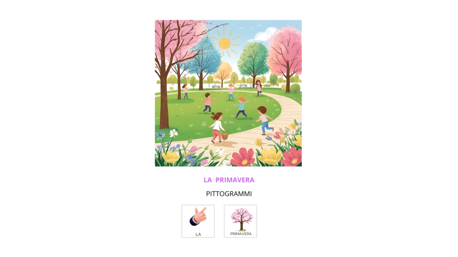 primavera in pittogrammi