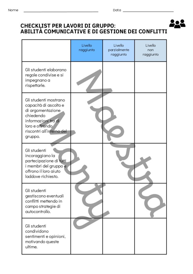 Check-lists scuola primaria: documentare per valutare
