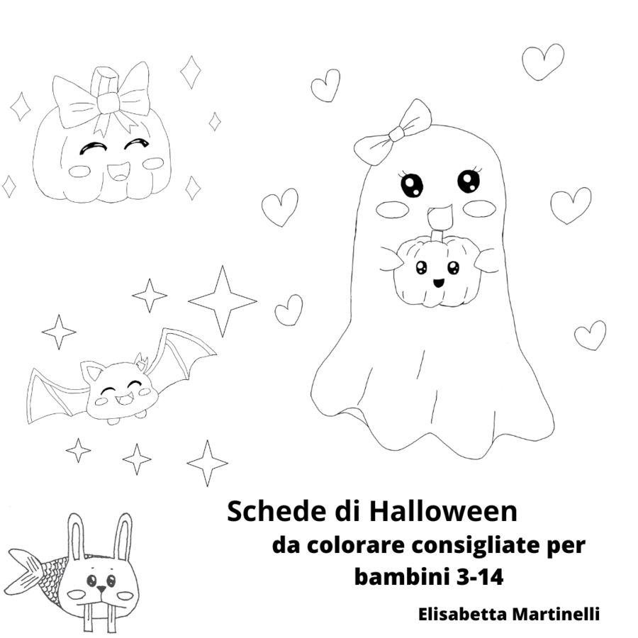 Scheda da colorare - Fantasmino di Halloween