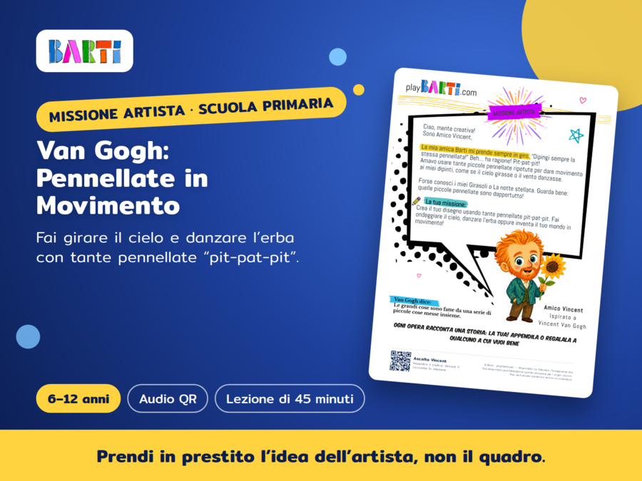 Van Gogh: Pennellate in Movimento – Lezione di arte e immagine per la primaria