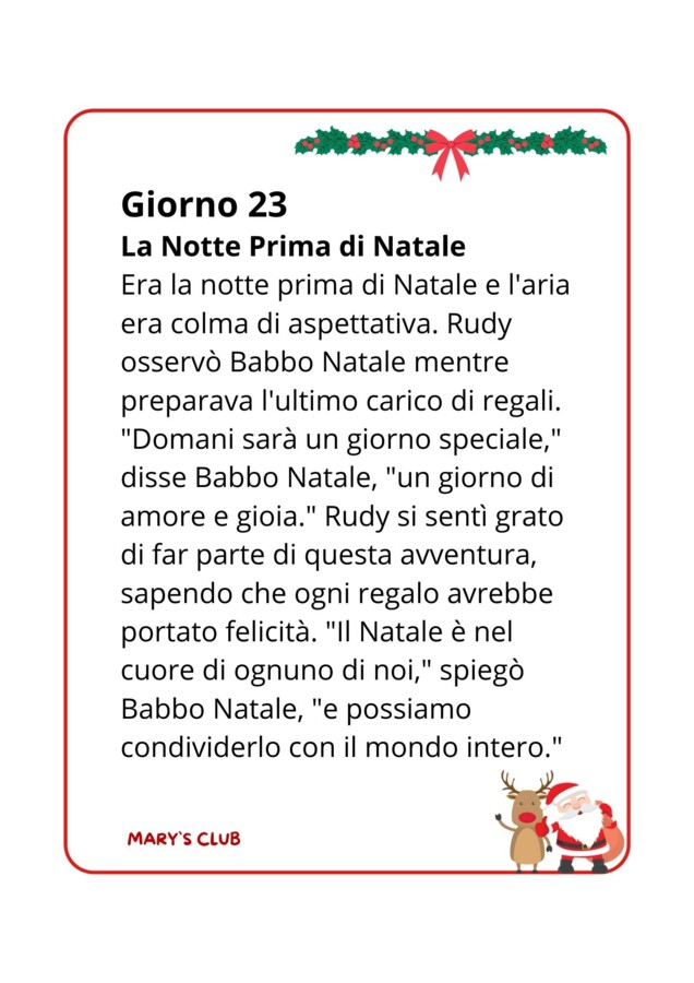 Calendario dell`Avvento
