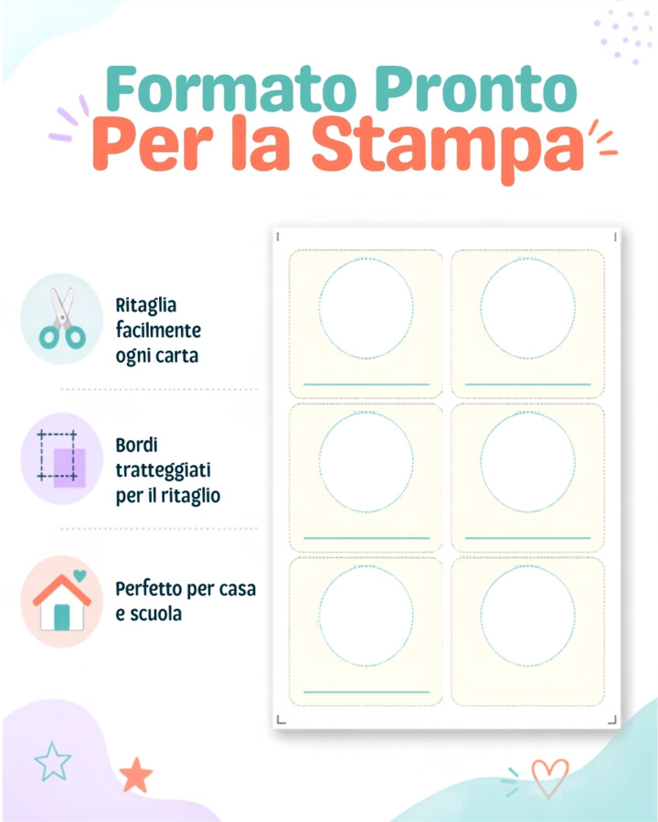 Schede Visive CAA in Italiano per Bambini | 50 Flashcard di Comunicazione, Emozioni e Routine | Kit Digitale Stampabile