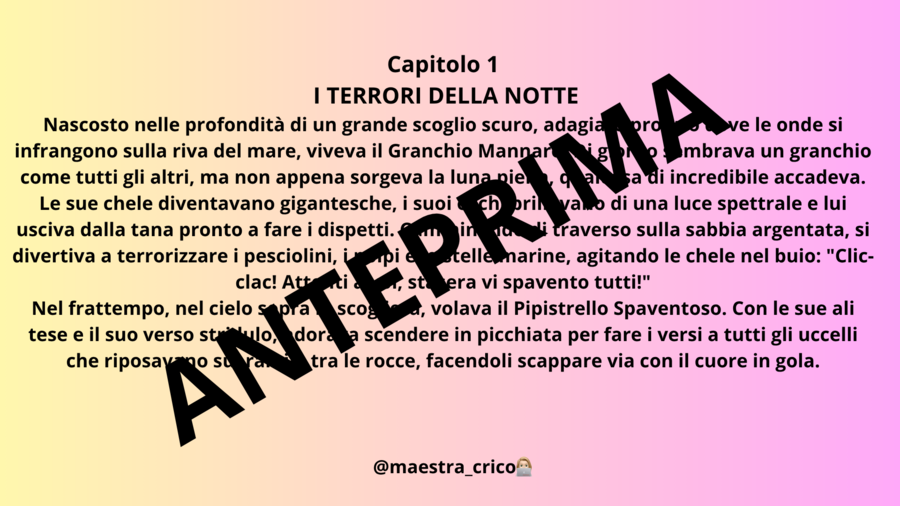 LA STORIA DEL GRANCHIO MANNARO