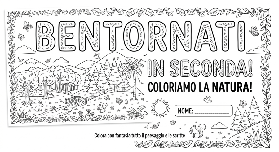 Attività accoglienza classe seconda a tema avventura nella natura