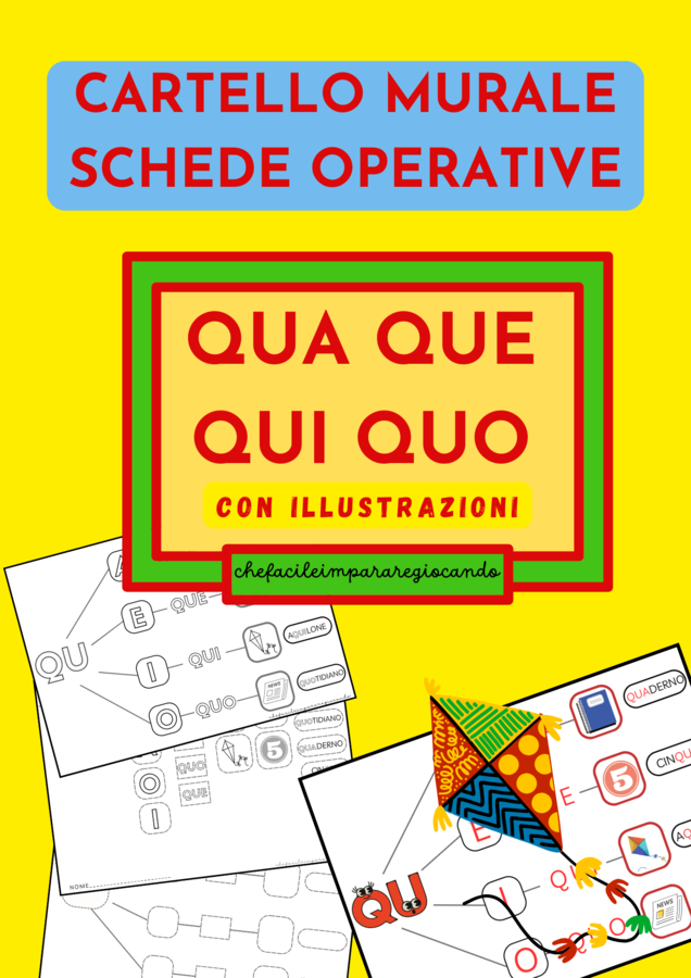 IL SUONO QU - CARTELLO MURALE E SCHEDE OPERATIVE