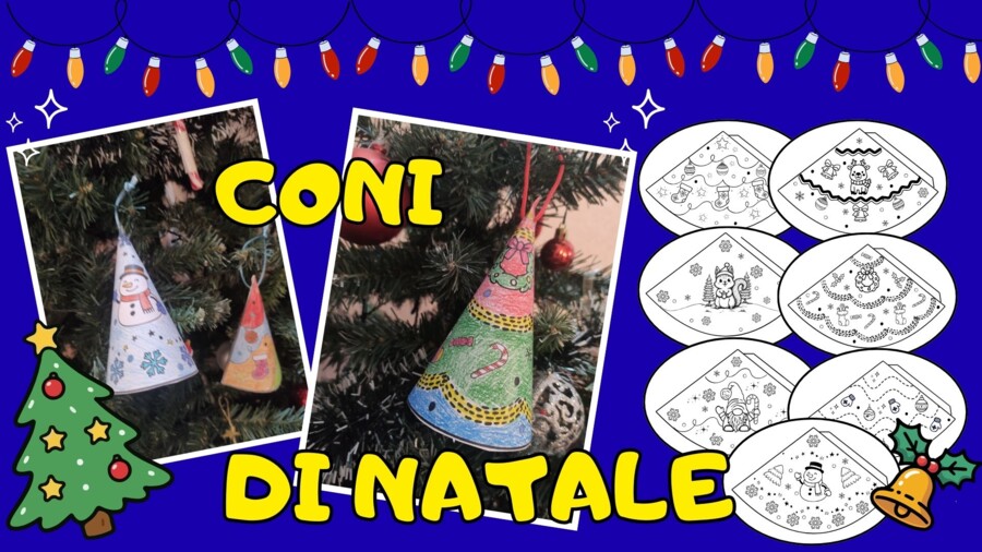 CONI NATALIZI - Kit di 7 schede - Laboratorio di Natale 🎄🎄