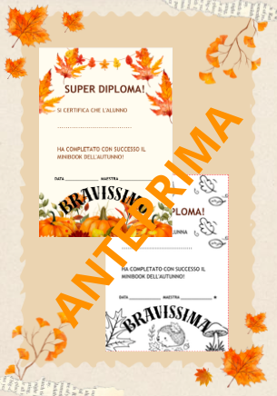 IL MIO MINIBOOK DELL'AUTUNNO - Attività, giochi e letture in stampato maiuscolo (Classe 1^ e 2^)