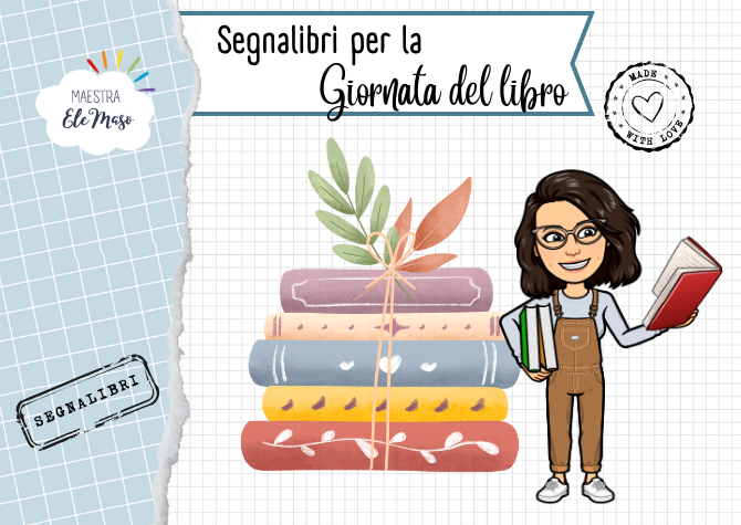 Segnalibri per la giornata del libro e del diritto d'autore