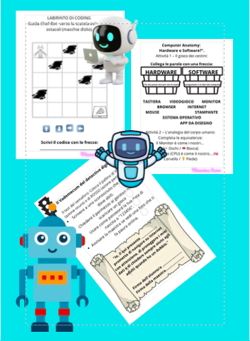 Kit Completo Tecnologia & Cittadinanza Digitale | Schede Operative, Coding Unplugged e Soluzioni (Classe 3ª Primaria)