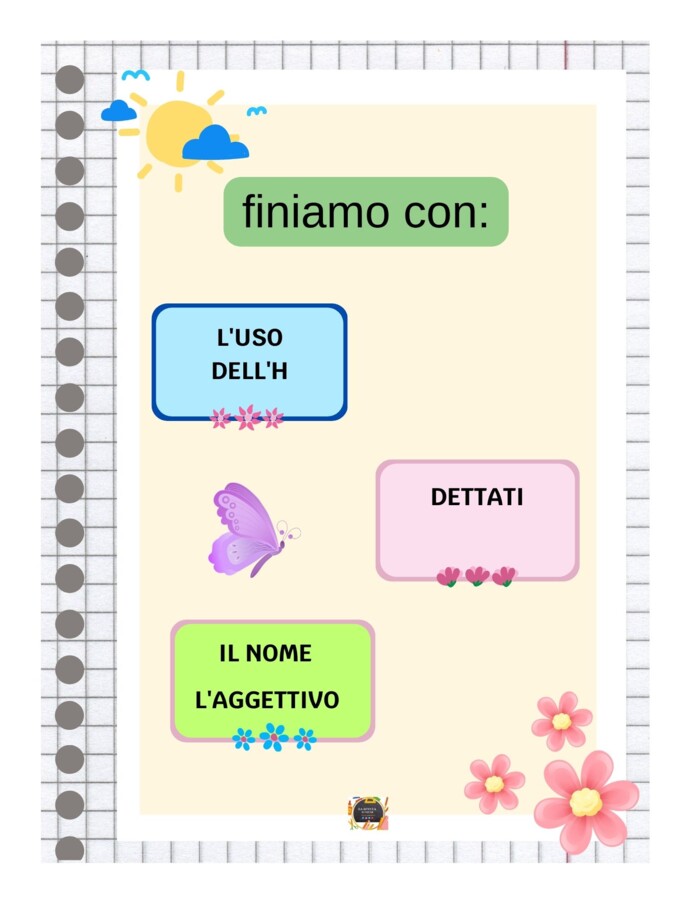QUADERNO DI ITALIANO per la classe 2^ - 3° PARTE  con kit di 32 schede in b/n per fare attività-