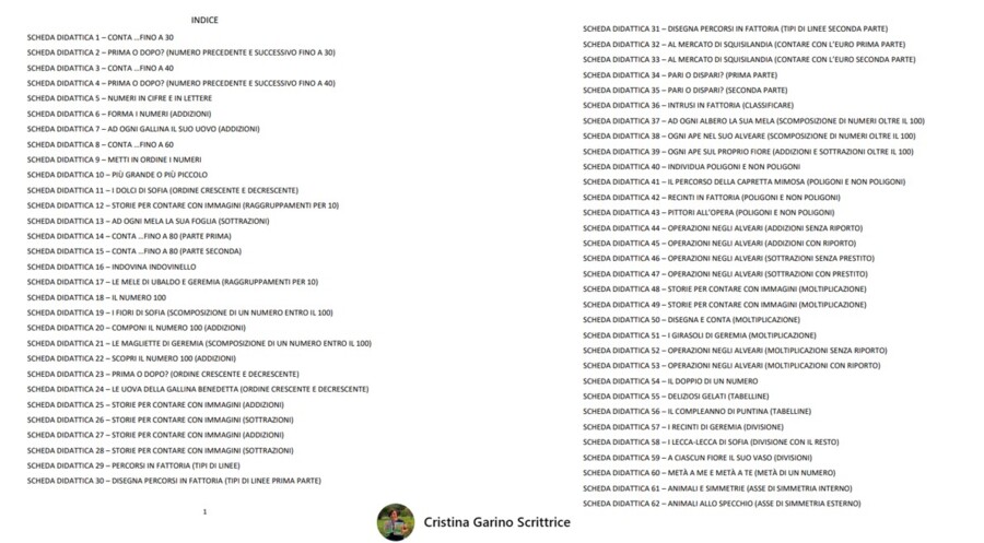 LE SCHEDE DIDATTICHE DI MATEMATICA..MENTE FACILE 2
