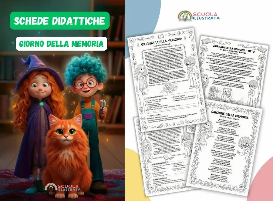 Schede Didattiche Giornata Della Memoria + Canzone Didattica - Ricordare per imparare