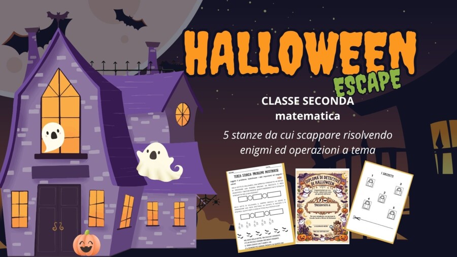 Halloween escape: matematica classe seconda