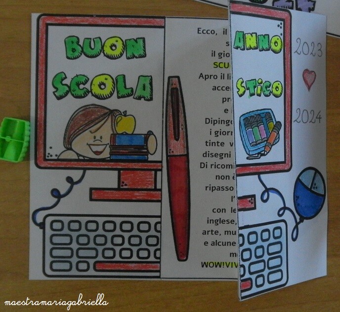 Back to school testo poetico nel computer