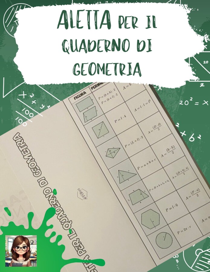 Aletta per il quaderno di geometria
