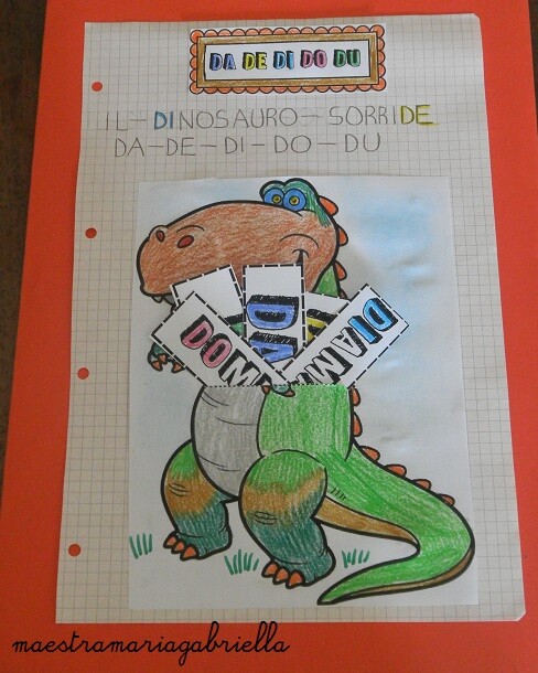 Lettera D di Dante il Dinosauro