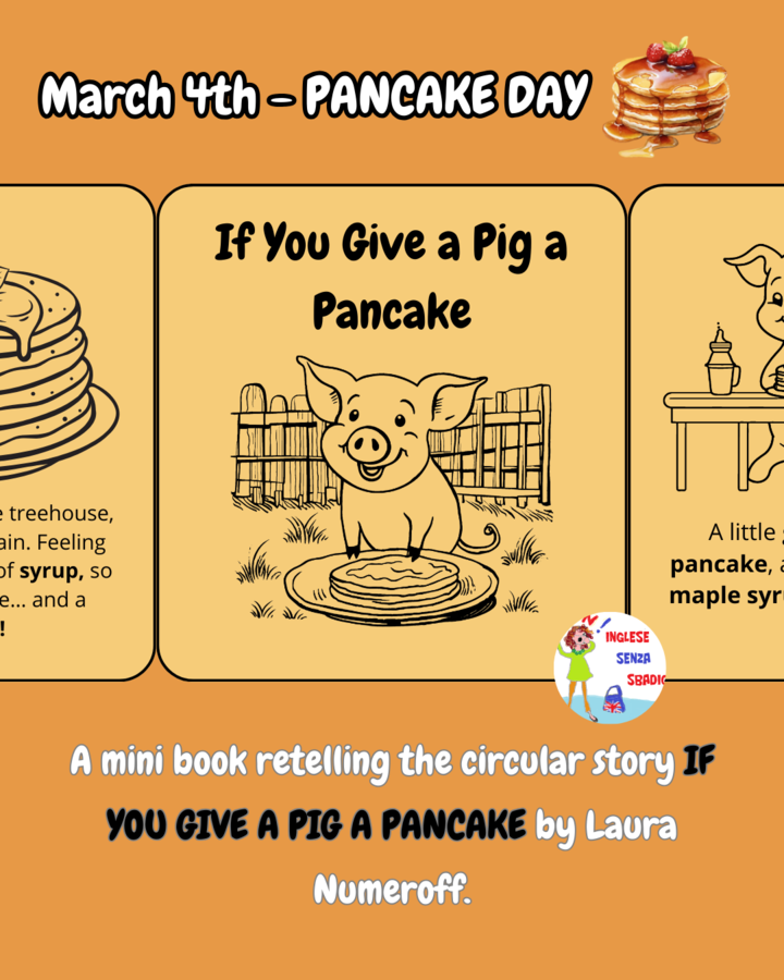 Pancake Day: "If you Give a Pig a Pancake" mini book + vocabulary worksheet
