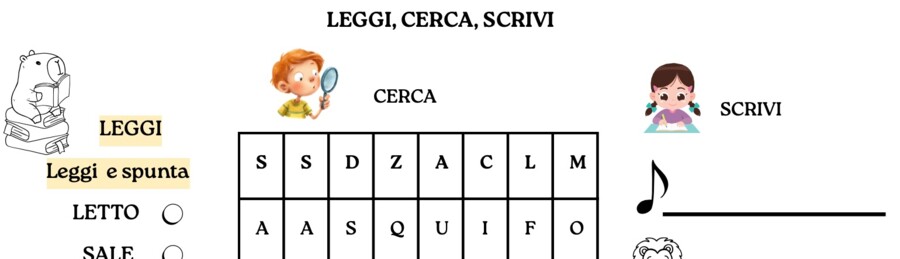 Leggi, cerca e scrivi