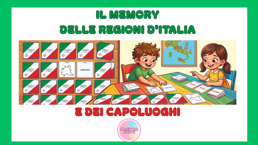 Il Memory delle Regioni d'Italia e dei capoluoghi