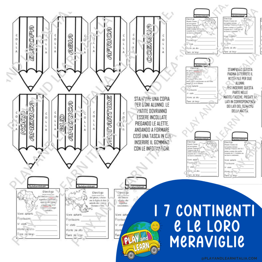 I CONTINENTI E LE LORO MERAVIGLIE