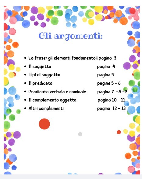 Alla scoperta della frase