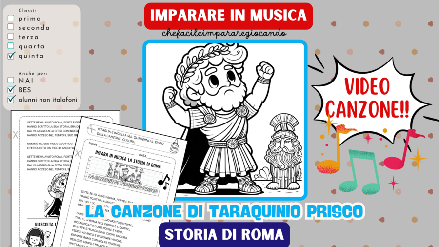 I ROMANI - I SETTE RE DI ROMA - LA CANZONE DI TARQUINIO PRISCO