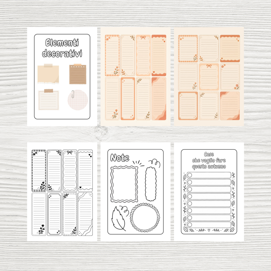 Diario creativo dell'autunno - Scrapbooking per bambini e ragazzi