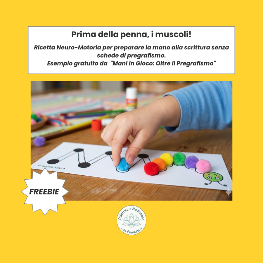 Freebie per sviluppare la motricità fine