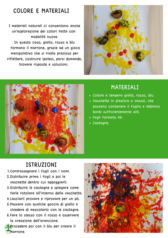ATTIVITA' MANIPOLATIVE AUTUNNO CON MATERIALI NATURALI -SCUOLA DELL' INFANZIA