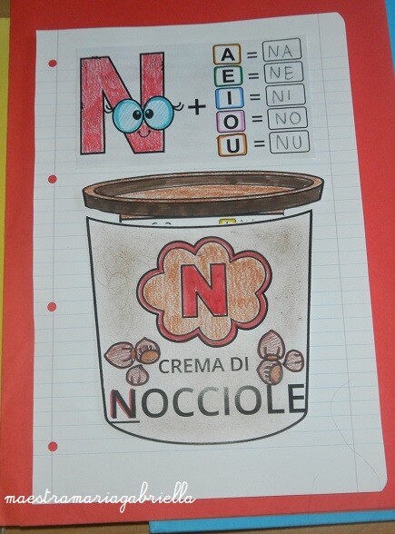 Lettera N di Nutella (crema di Nocciole)