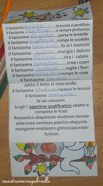 Halloween . i fantasmini in rima pop up