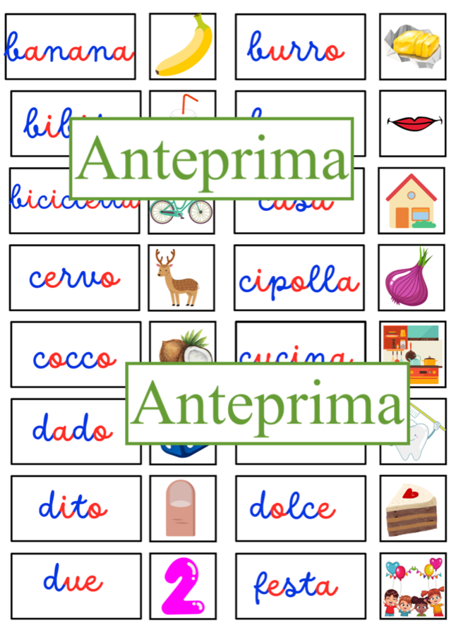 La margherita delle sillabe per l'apprendimento della lettoscrittura