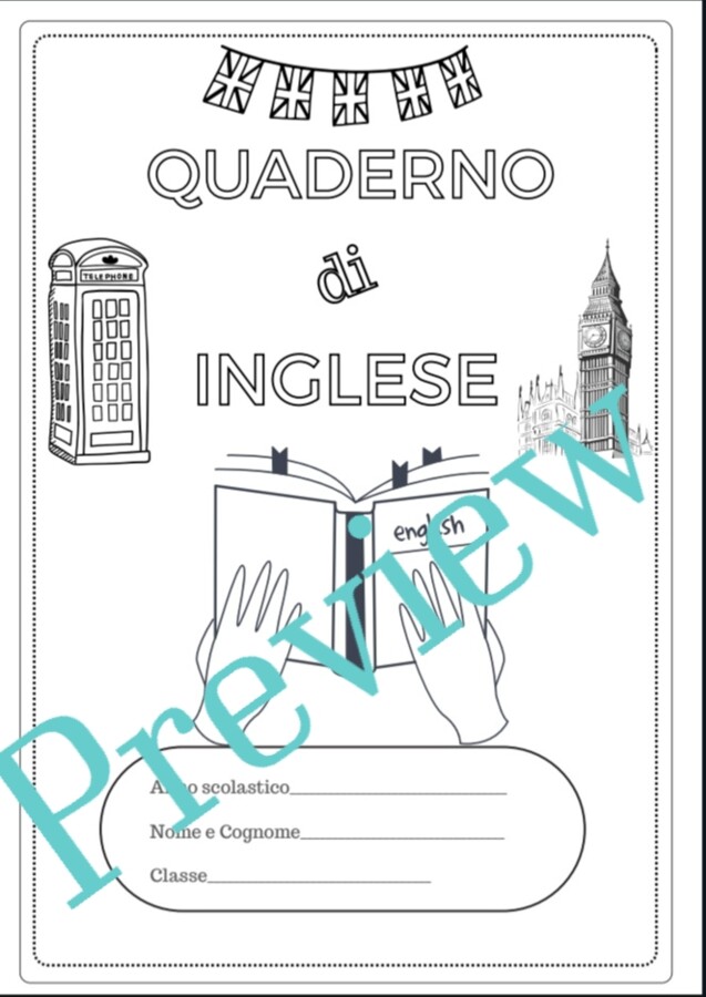 Set completo di copertine per i quaderni della scuola primaria