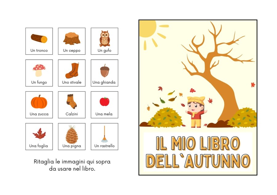 IL MIO LIBRO DELL'AUTUNNO IN CAA • Libricino per il Sostegno