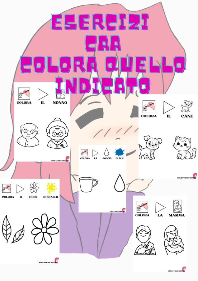 CAA: Esercizi per colorare.