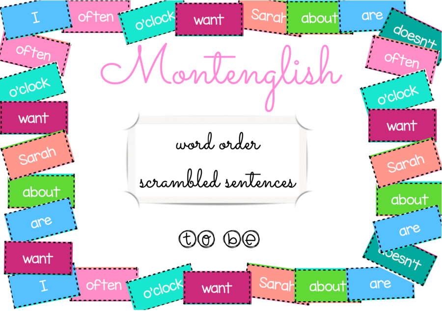 Scrambled Sentences: to be