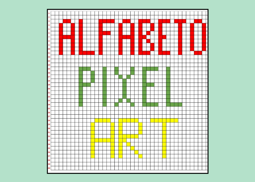 ALFABETO PIXEL ART