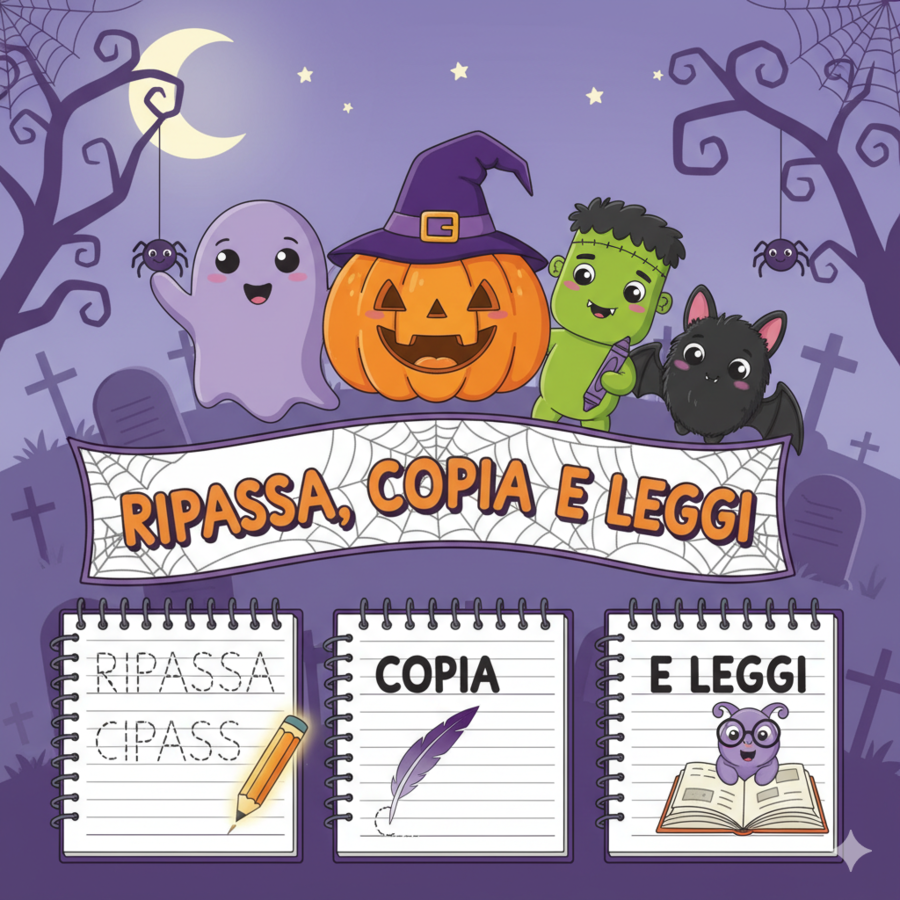 Italiano ad Halloween - Ripassa, copia e leggi