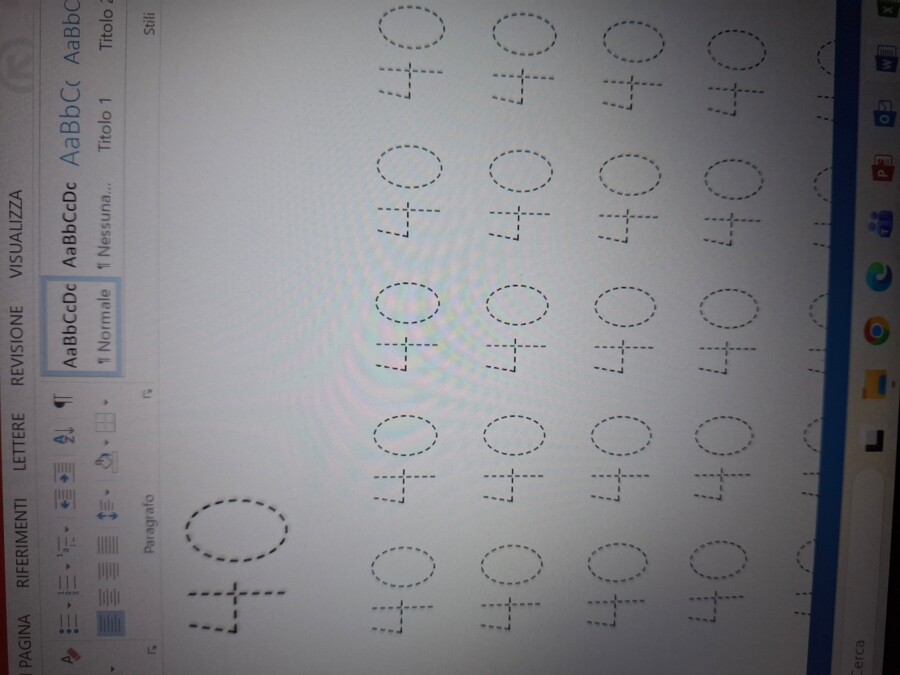 Pregrafismo tratteggiato da 40 a 50