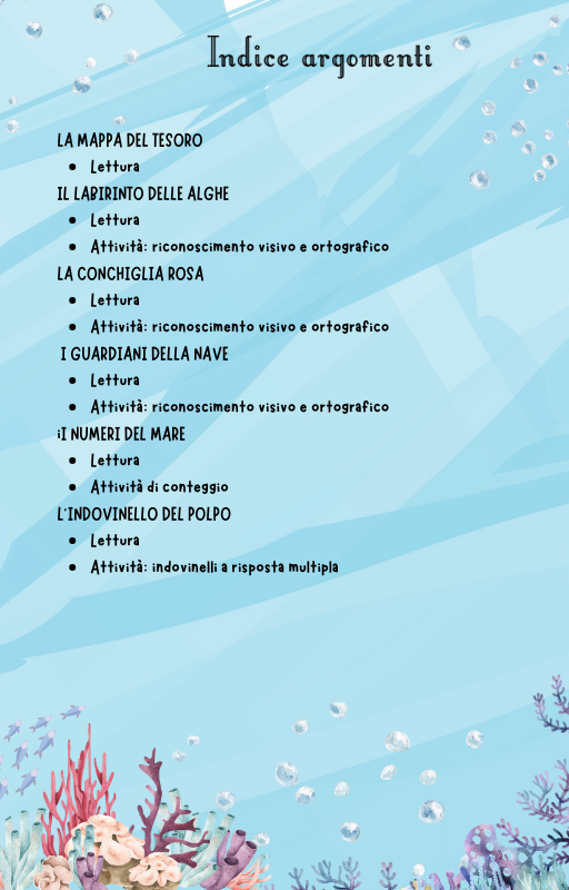 Libro per le Vacanze: Avventure negli Abissi – Volume 1