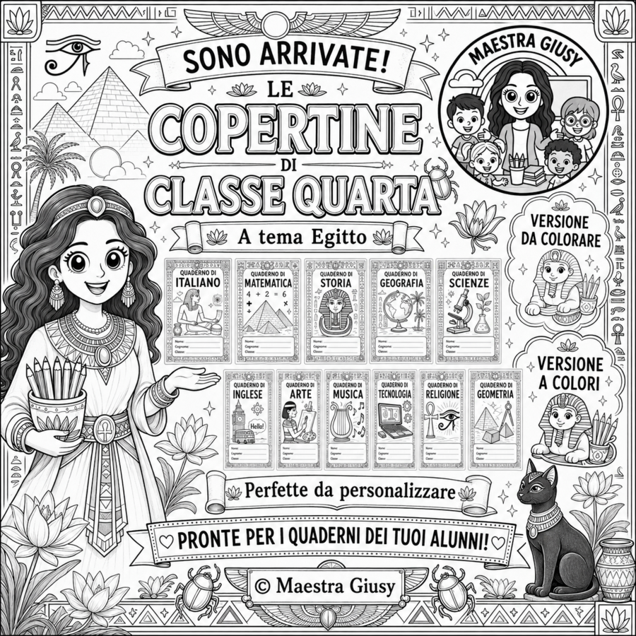 Copertine Classe Quarta_Antico Egitto