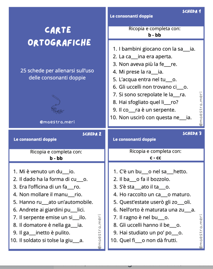 Carte ortografiche 3