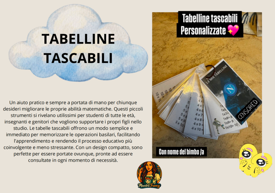 TABELLINE TASCABLI
