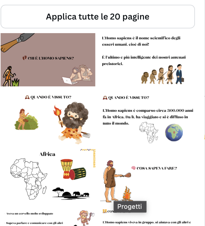 Scopri l'Homo Sapiens! CON DOMANDE