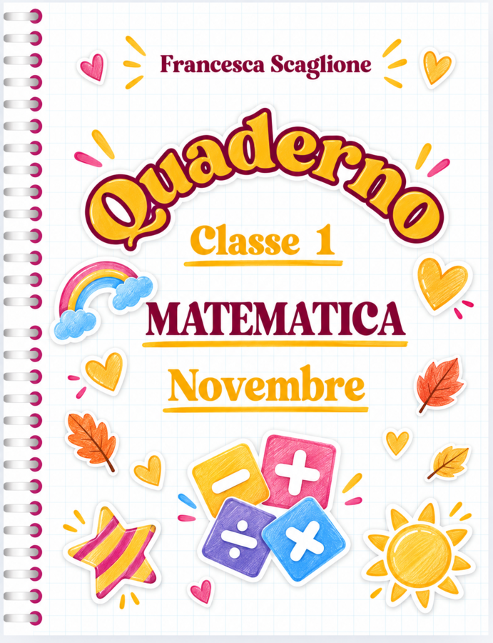 Quaderno tutti i giorni - NOVEMBRE - Matematica Classe 1