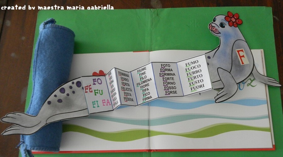 Lettera f : Foca Filli interattiva