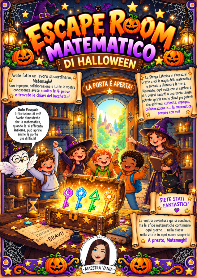 Escape room matematica classe terza
